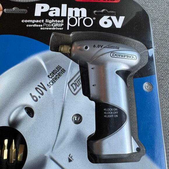 DuraPRO Palm Pro 6V Compact Lighted Cordless Screwdriver Drill 16 Piece - Picture 2 of 10